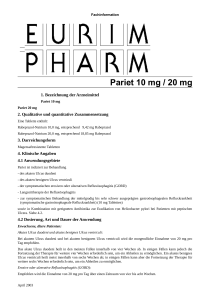 Pariet 10 mg / 20 mg