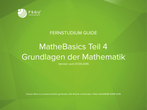 MatheBasics Teil 4 Grundlagen der Mathematik