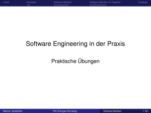 Software Engineering in der Praxis