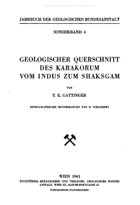 geologischer querschnitt des karäkorum vom indus zum