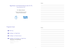 Algorithmen und Datenstrukturen (für ET/IT - CAMP-TUM