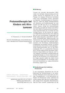 Protonentherapie bei Kindern mit Hirn