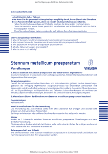 Page 1 Verreibungen 1. Was ist Stannum metallicum praeparatum und