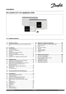 Instruktion ECL Comfort 210 / 310, Applikation A266