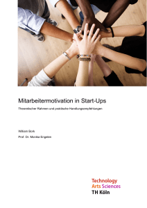 Mitarbeitermotivation in Start-Ups - ePublications TH Koeln