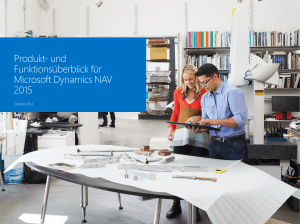 und Funktionsüberblick für Microsoft Dynamics NAV 2015