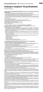 Azathioprin-ratiopharm® 50 mg Filmtabletten - medikamente