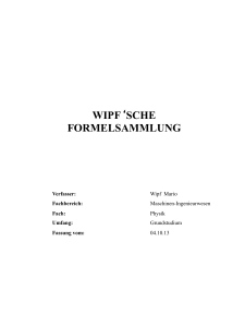 wipf`sche formelsammlung