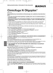 Cimicifuga - MADAUS: Oligoplexe
