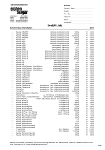 Bestell-Liste - Jura Apotheke