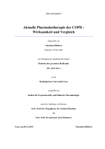 Aktuelle Pharmakotherapie der COPD