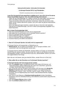 Gebrauchsinformation: Information für Anwender Co