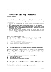 Terbiderm® 250 mg Tabletten