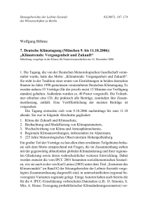 Wolfgang Böhme 7. Deutsche Klimatagung - Leibniz