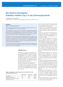 Der Wolf im Schafspelz: Diabetes mellitus Typ 2 in der