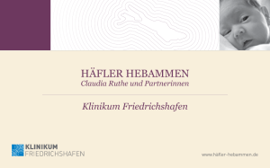 h&auml;fler hebammen - Klinikum Friedrichshafen