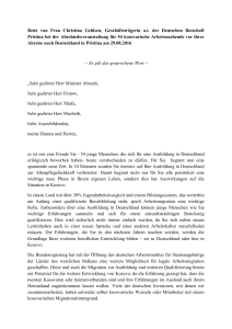 Rede von Frau Christina Gehlsen, Geschäftsträgerin a.i. der