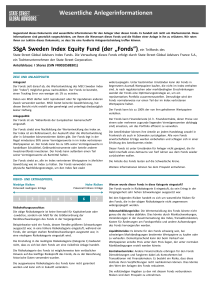 SSgA Sweden Index Equity Fund I Shares