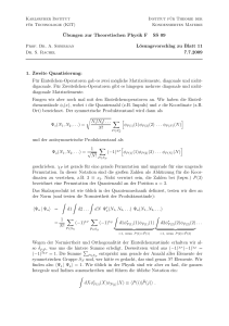 ¨Ubungen zur Theoretischen Physik F SS 09 Lösungsvorschlag zu