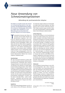 Neue Anwendung von Schmelzmatrixproteinen