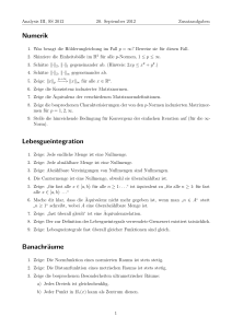 Numerik Lebesgueintegration Banachräume