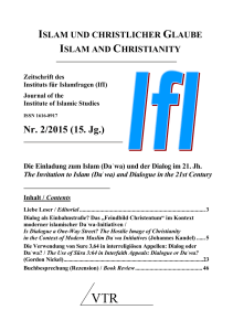 Islam und christlicher Glaube Nr. 2/2015 (15. Jg.)