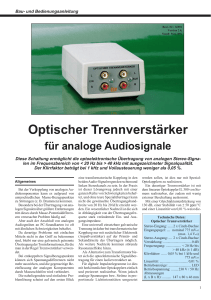 Optischer Trennverstärker