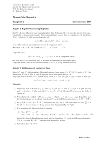 Riemann`sche Geometrie - KIT