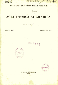 ACTA PHYSICA ET CHEMICA
