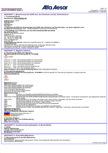 Sicherheitsdatenblatt