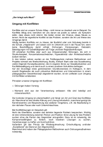 Umgang mit Konflikten - Feldbergschule Idstein