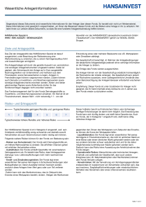 Key Investor Document - HANSArenten Spezial A