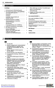 Inhaltsverzeichnis 1 Grundlagen 1. Die Bedeutung der