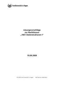 Lösungsvorschläge zur Nachklausur „1661