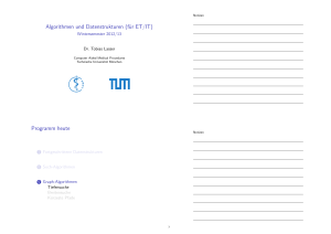 Algorithmen und Datenstrukturen (für ET/IT)