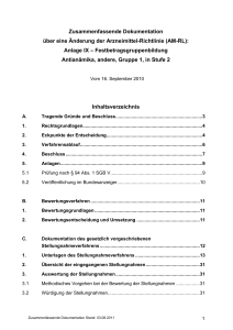 Zusammenfassende Dokumentation