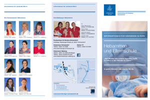 Hebammen und Elternschule - Krankenhaus St. Barbara Schwandorf