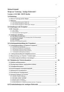 Michael Schmidt Skript zur Vorlesung
