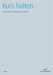 Der Linde Finanzbericht 2008.
