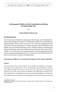 Anthropogene Einflüsse auf die Landschaftsentwicklung