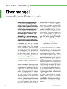 Eisenmangel - Sportärztezeitung