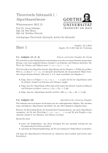 Blatt 05 - Theoretische Informatik