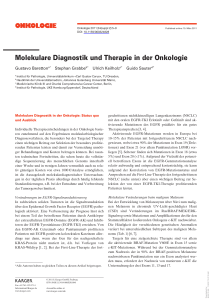 Molekulare Diagnostik und Therapie in der Onkologie
