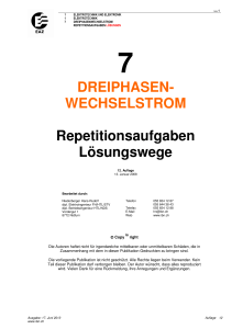 DREIPHASEN- WECHSELSTROM Repetitionsaufgaben