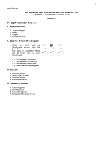 Carol Jantzen WIE KANN EINE FRAU IN DER GEMEINDE JESU