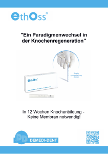 Ein Paradigmenwechsel in der Knochenregeneration - Demedi-Dent