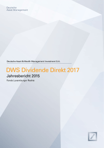 DWS Dividende Direkt 2017