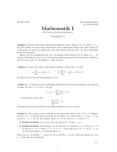 Mathematik I