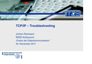 TCP/IP – Troubleshooting
