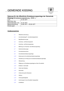 Entwässerungssatzung